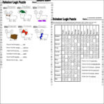 Reindeer Logic Puzzle Graph Reasoning Critical Thinking Skills With Regard To Holiday Logic Puzzles Printable
