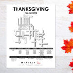 Thanksgiving Fill In Word Puzzle | Math = Love For Free Printable Thanksgiving Logic Puzzles