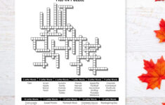 Thanksgiving Fill-In Word Puzzle | Math = Love inside Thanksgiving Logic Puzzles Printable