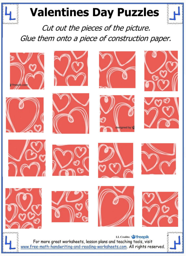 Valentines Logic Puzzle Printable