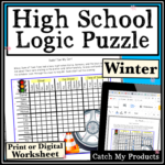 Winter Logic Puzzle For High School   Payhip Inside Logic Puzzles For High School Students